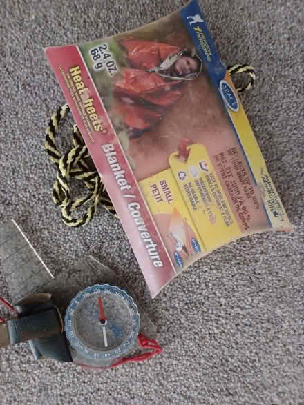 Photo of free emergency foil wrap & compass for wearing on thumb (Summertown OX2) #1