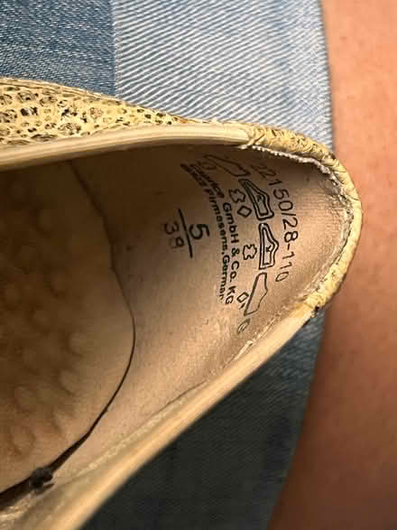 Photo of free Caprice leather slip on shoes size 38/5 (Spondon DE21) #4