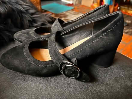 Photo of free Principles size 5/38 black suede shoes (Spondon DE21) #2