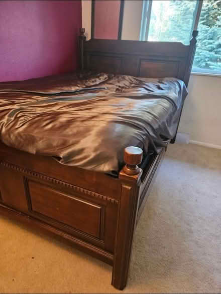 Photo of free Full size bed frame (Westminster) #2