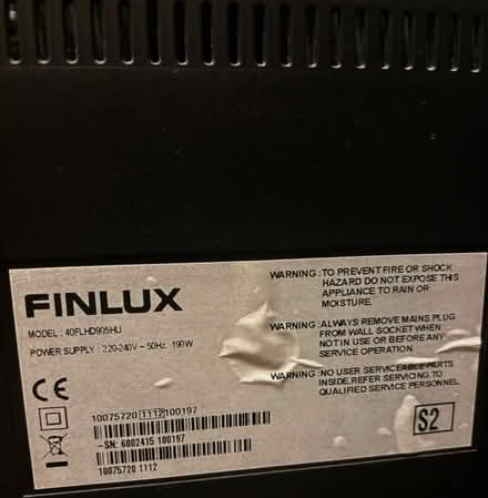 Photo of free 40” tv (Greenhill S8) #2