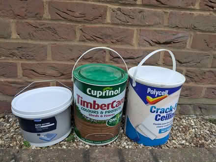 Photo of free Fence and ceiling paint; rapid set concrete (Haylands Way MK41) #1