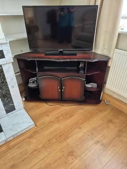 Photo of free Mahogany TV stand (Perrystown Dub 12) #1