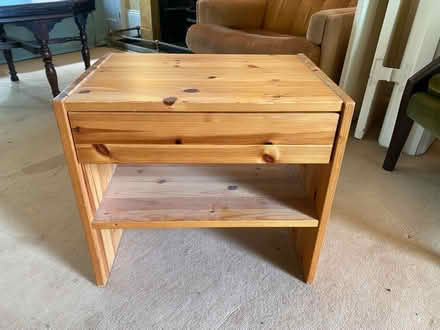Photo of free Pine bedside table (islington N1) #1
