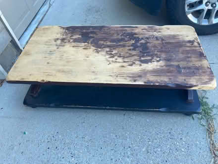 Photo of free Large wood coffee table (Near Jullion Park) #1