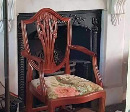 Photo of free Set of 6 Hepplewhite-Style Dining Chairs – Includes 2 Carver (Totteridge HW HP13) #1