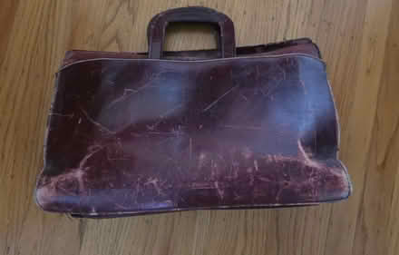 Photo of free Well used leather briefcase (Maywood Park Santa Clara) #2