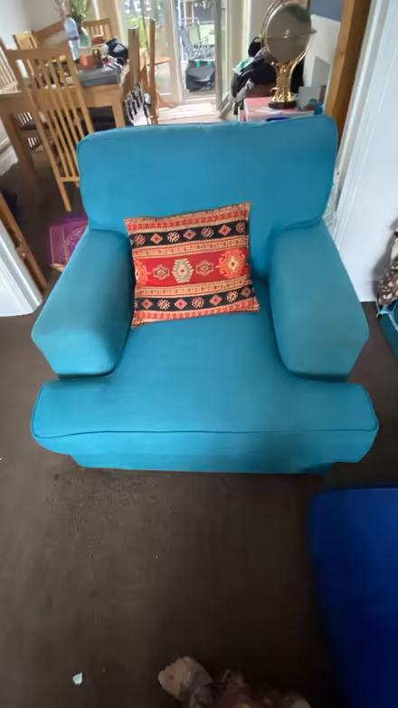 Photo of free 3 Seater Sofa 1 Arm Chair 1 Tub (Salford M6 8LT) #1