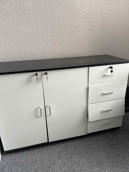 Photo of free Wooden office Cabinet (Prestwich) #1