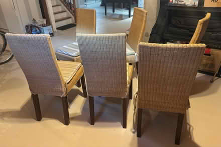 Photo of free 6 Rattan dining chairs (RiverOaks, Oakville) #2