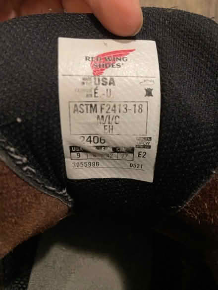 Photo of free Work boots, men’s 9 (Catonsville) #3