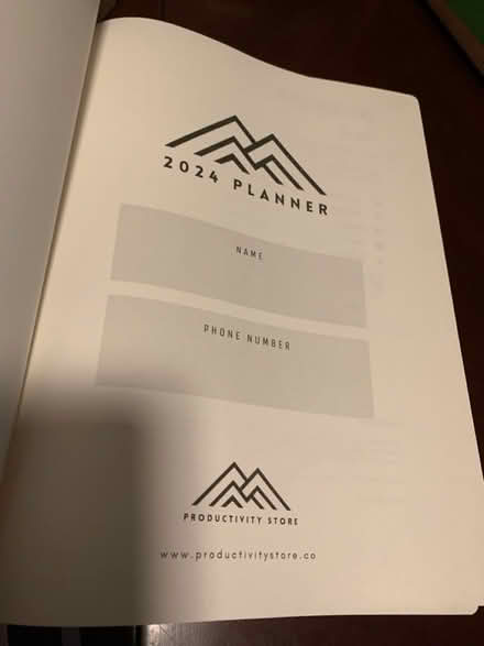 Photo of free Unused planner (Columbia Heights) #2