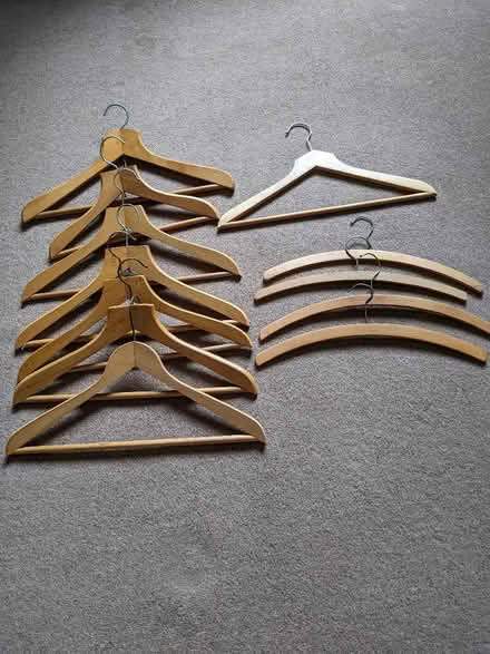 Photo of free Wooden coat hangers (Norton St. Philip) #1