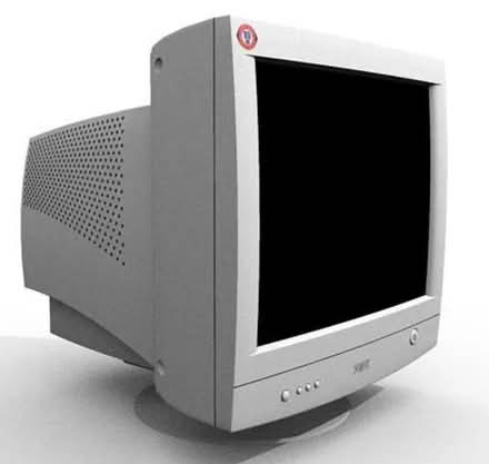 Photo of Computer / PC monitor, OLD! (CRT) (Upper Gronant LL19) #1
