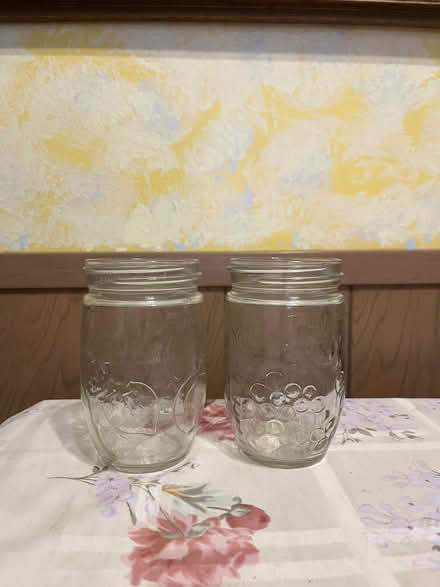 Photo of free Table cloth, 2 glass jars,mung bean (Maywood Park Santa Clara) #3