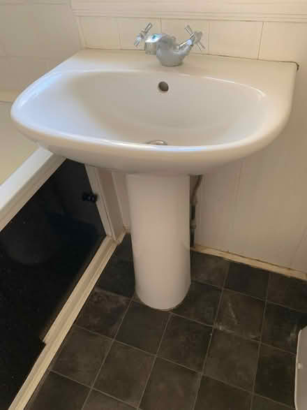 Photo of free Sink and Pedestal for Bathroom (Central Braintree) #1