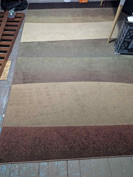 Photo of free Area Rug with Earth-Tone Stripes (Somerville) #1