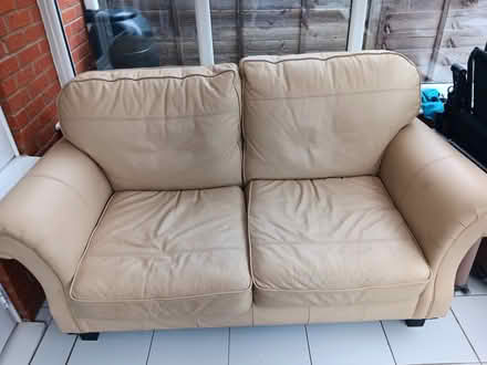Photo of free 2 seater leather sofa (Solihull B91) #1