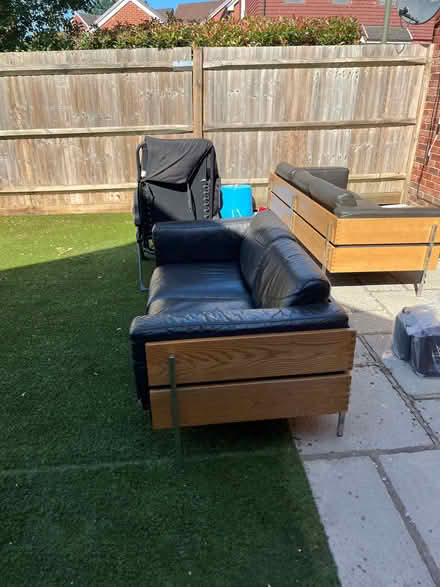Photo of free Leather armchairs (Greenfields RH6) #3