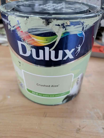 Photo of free Dulux paint, crushed aloe (mint green), half a tin (Kidlington OX5) #1
