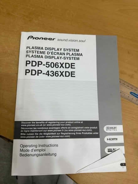 Photo of free 42 inch plasma tv with receiver (Woking GU22) #3