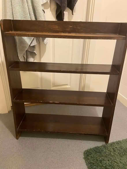 Photo of free Dark wood 4-shelf unit (no back) (Penrith CA11) #1