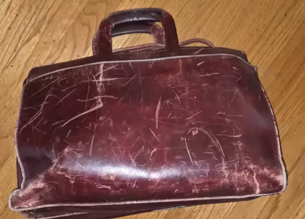 Photo of free Well used leather briefcase (Maywood Park Santa Clara) #1