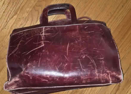 Photo of free Well used leather briefcase (Maywood Park Santa Clara) #1