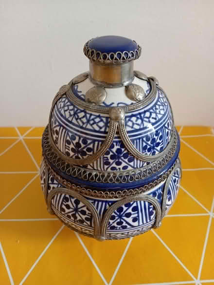 Photo of free Moroccan Ceramic Lidded Pot (Buxworth SK23) #1