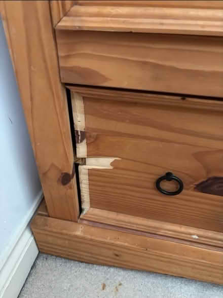 Photo of free Tall wooden drawer chest (Westoning , MK45 5FA) #4