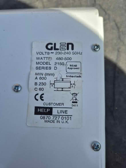 Photo of free Bathroom heater (Tytherington SK10) #2