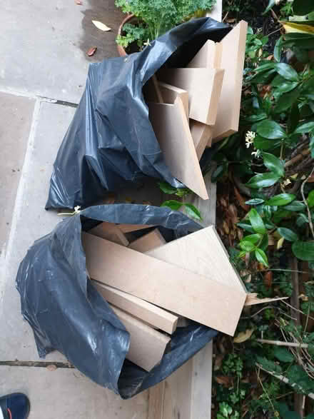 Photo of free 3 bags of new MDF wood off-cuts (Upton park, E6) #2