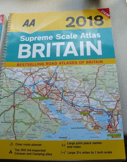 Photo of free 2018 AA supreme scale road atlas of Britain (Kempsey WR5) #1