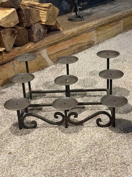 Photo of free Fireplace candleholder (Kintnersville) #1