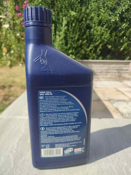 Photo of free Esso Ultra motor oil 1 litre bottle 10W 40 (Loughborough LE11) #2