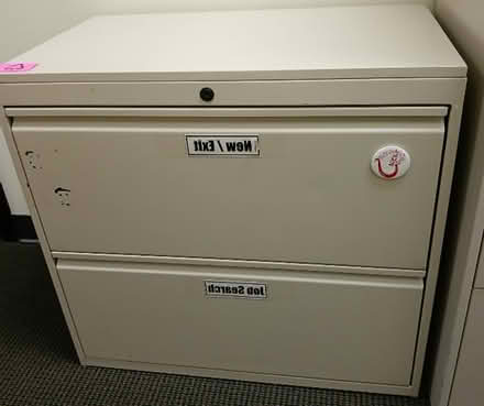 Photo of free Two drawer filing cabinet #4 (Russel Rd. business center) #1