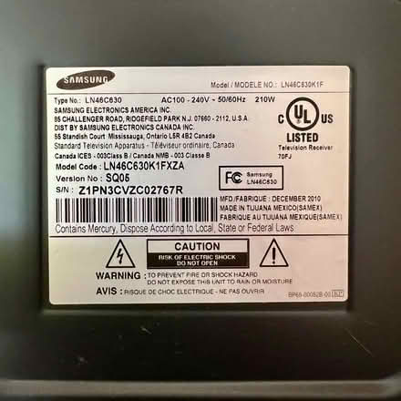 Photo of free Samsung HDTV (Girard Estates South Phila) #2