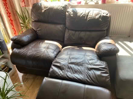Photo of free 2 seats lather sofa (N19) #3