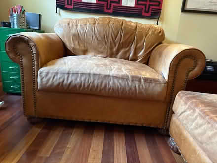 Photo of free Beautiful leather chair and a half (Portland Forest Heights) #1