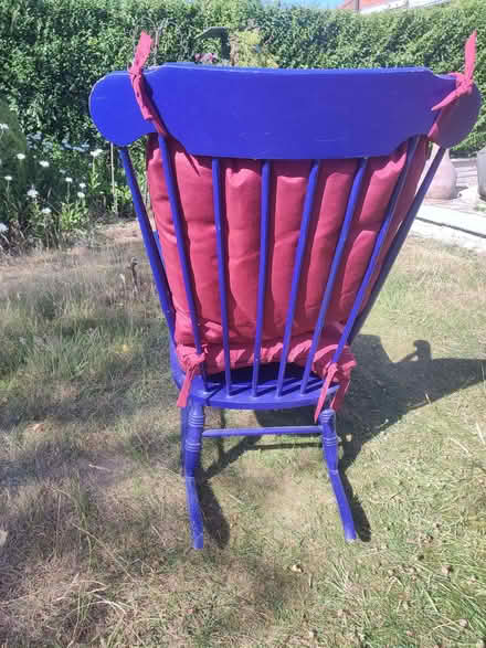 Photo of free Wooden rocking chair with cushions (Loughborough LE11) #3