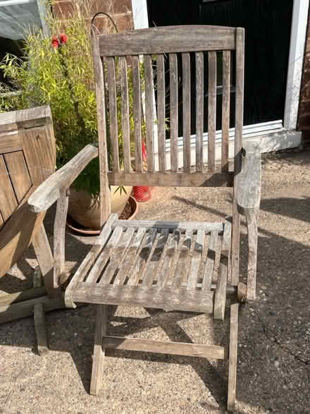 Photo of free Wooden table and four chairs (Rotherham) #1