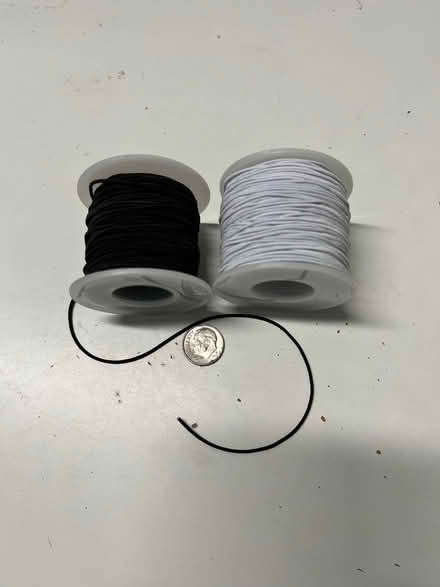 Photo of free black & white elastic cords (Near the old Sherman Hospital) #1