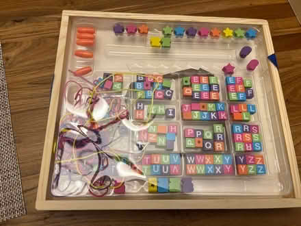 Photo of free Wood letter beads (Haggerty and 7 mile) #1