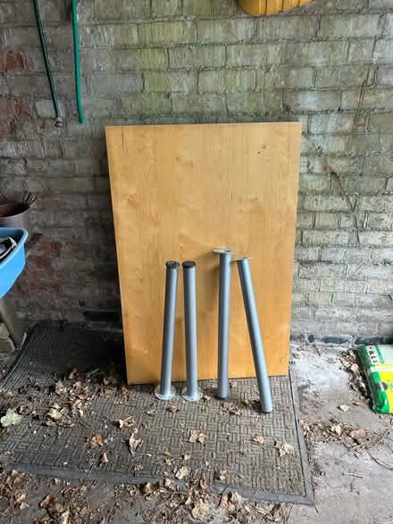 Photo of free IKEA pine coloured table -dismantled (Woodhouse Eaves LE12) #1