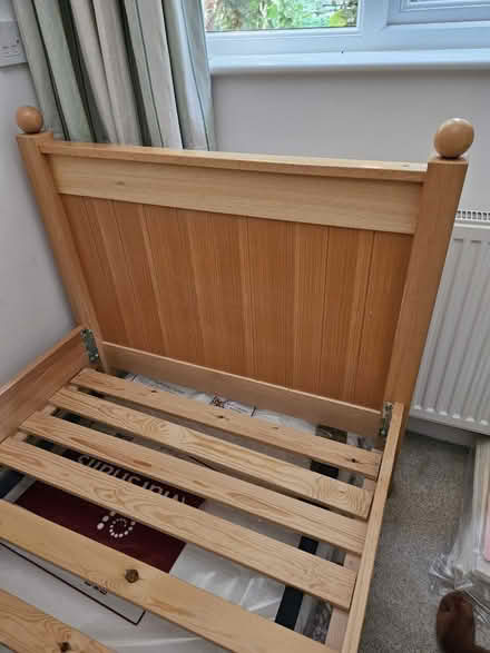 Photo of free Single bed Oak (Bedford MK41 Elms Farm/Putnoe) #1