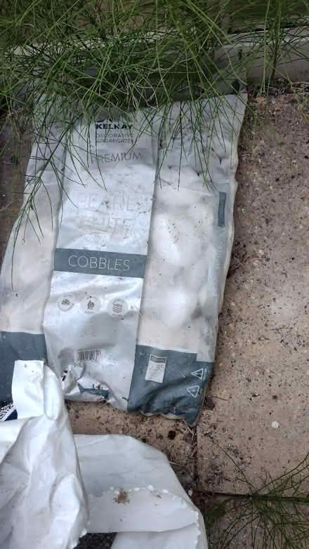 Photo of free Unopened bag white cobbles (Crofton) #1