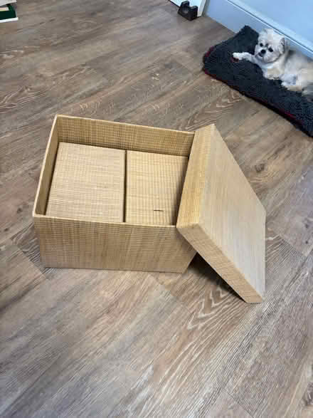 Photo of free Nest of 3 hessian boxes (Central Tonbridge TN9) #2