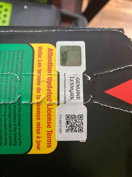 Photo of free Genuine Lexmark toner (Hyattsville, MD) #1
