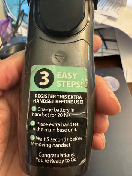 Photo of free extra wireless handset for Uniden (Silver Spring (Glenmont Metro)) #2
