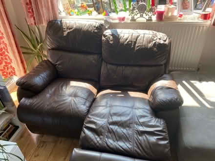 Photo of free 2 seats lather sofa (N19) #2